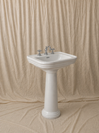 Curved Pedestal Washbasin 72