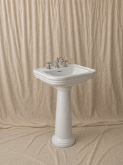 Curved Pedestal Washbasin 72