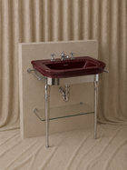 Curved Console Washbasin 72