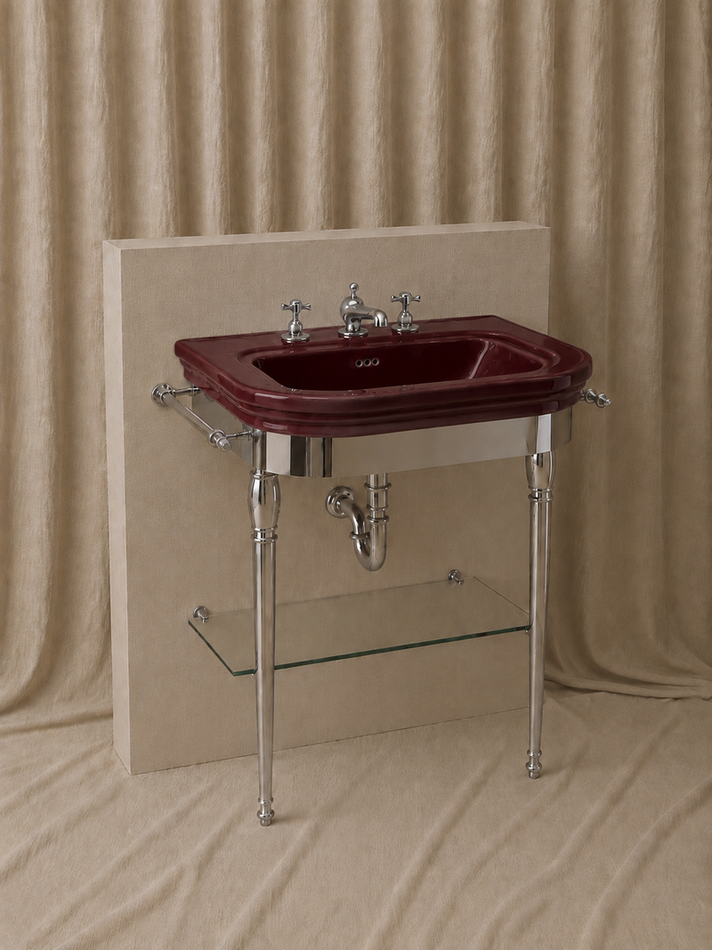 Curved Console Washbasin 72