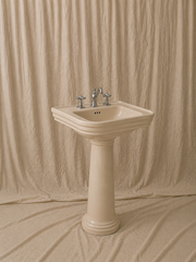 Curved Pedestal Washbasin 72