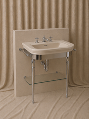 Curved Console Washbasin 72
