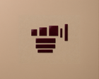 Square tile Burgundy