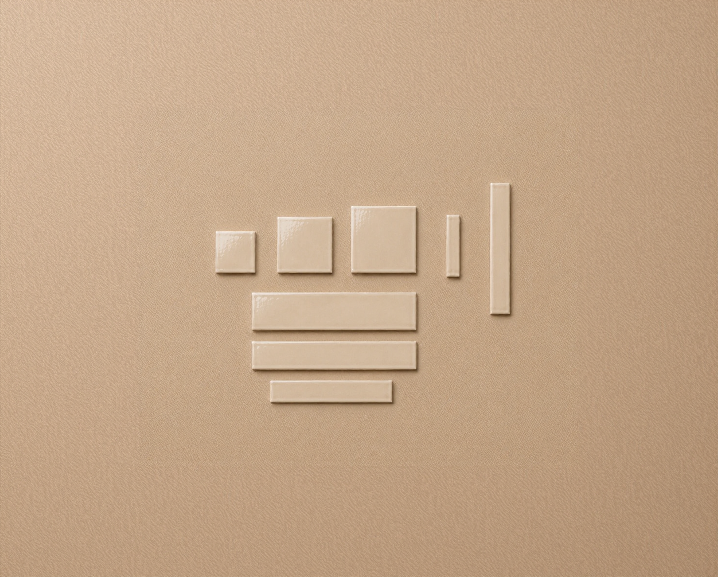 Long tile Creme
