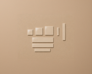 Long tile Creme