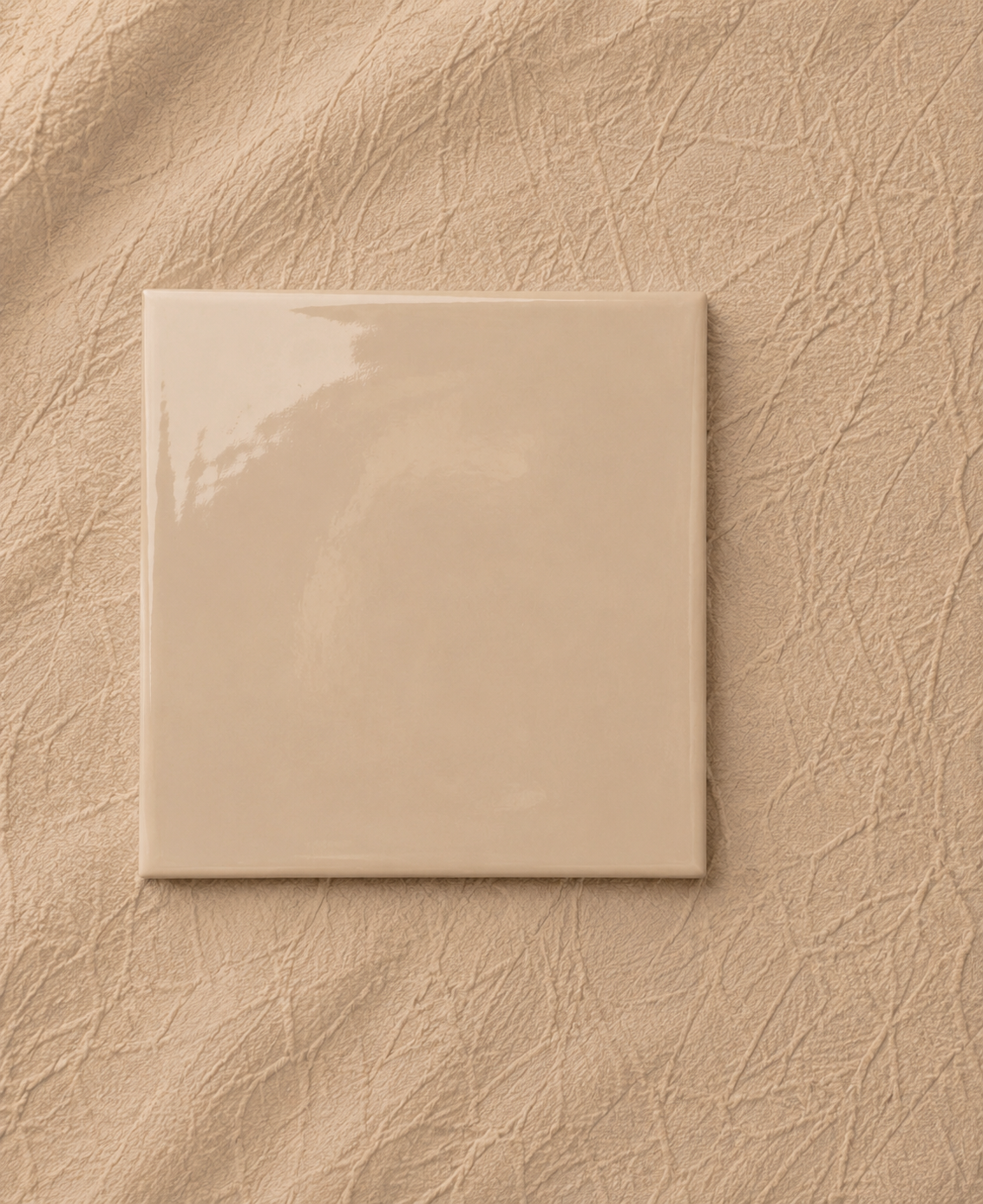 Square tile Creme