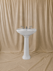 Curved Pedestal Washbasin 61