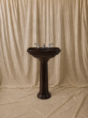 Curved Pedestal Washbasin 61