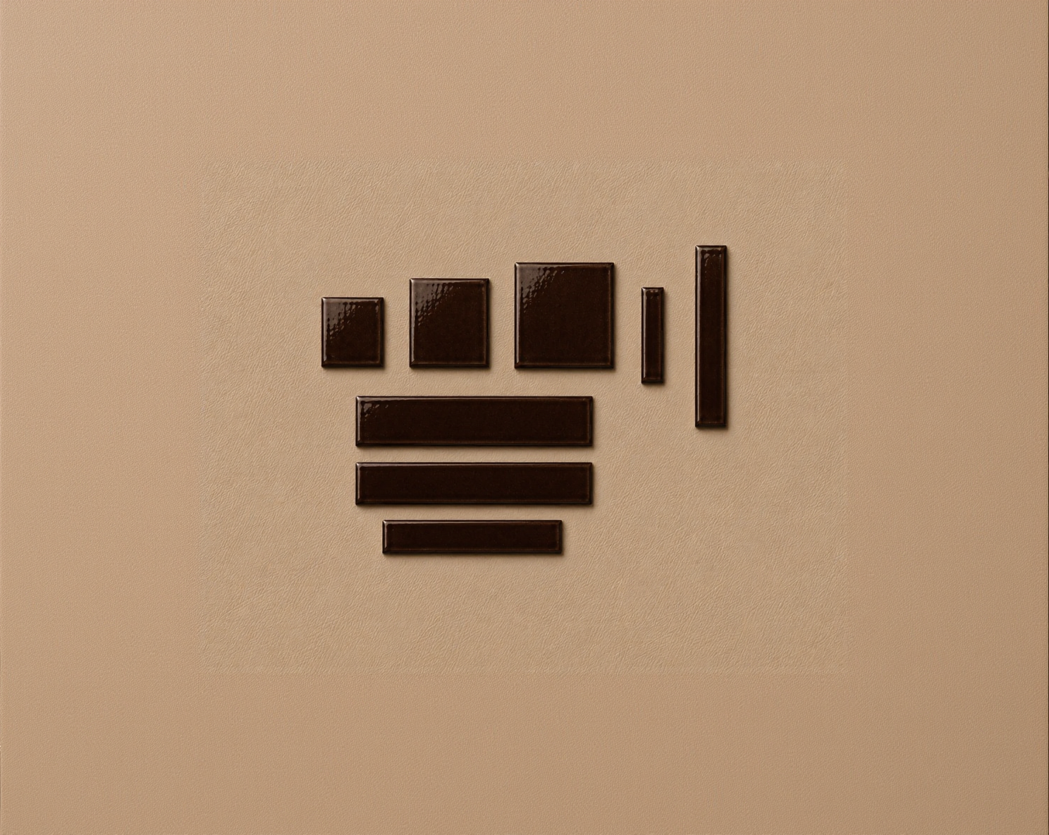 Square tile Espresso