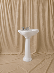 Curved Pedestal Washbasin 61